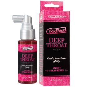 GoodHead Deep Throat Spray Sweet Strawberry 2oz
