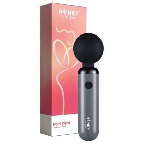 Honey Play Box Pomi Wand Clit Tease Vibrating Wand Grey