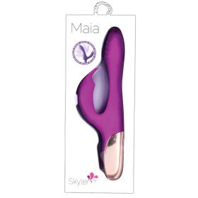 Maia Skyler Rechargeable Bendable Rabbit Purple 8.5