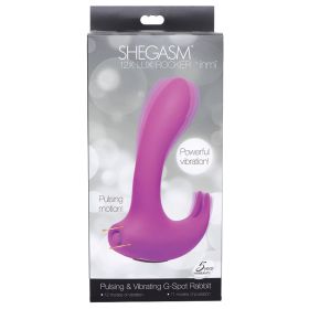 Shegasm 12x Lux Rocker Pulsing and Vibrating G Spot Rabbit Purple